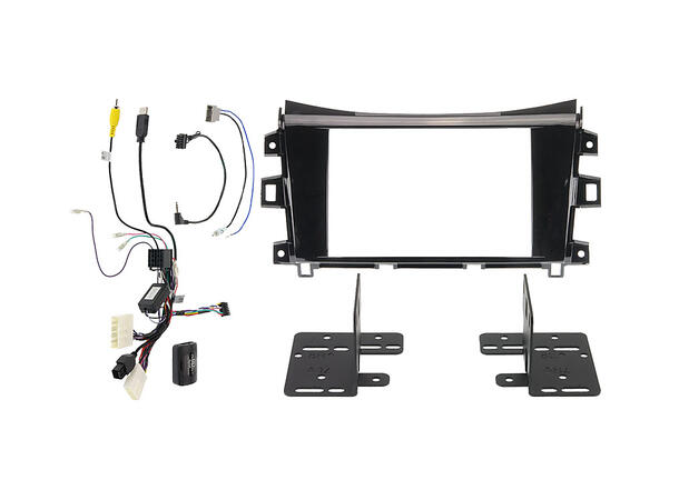 Alpine KIT-8NAV-DX - Nissan Navara ramme, ratt/FM antenne adapter inkl.